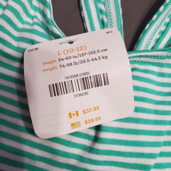 NWT Gymboree Girls Surf Stripe Dress L 10/12 - Picture 6 of 7